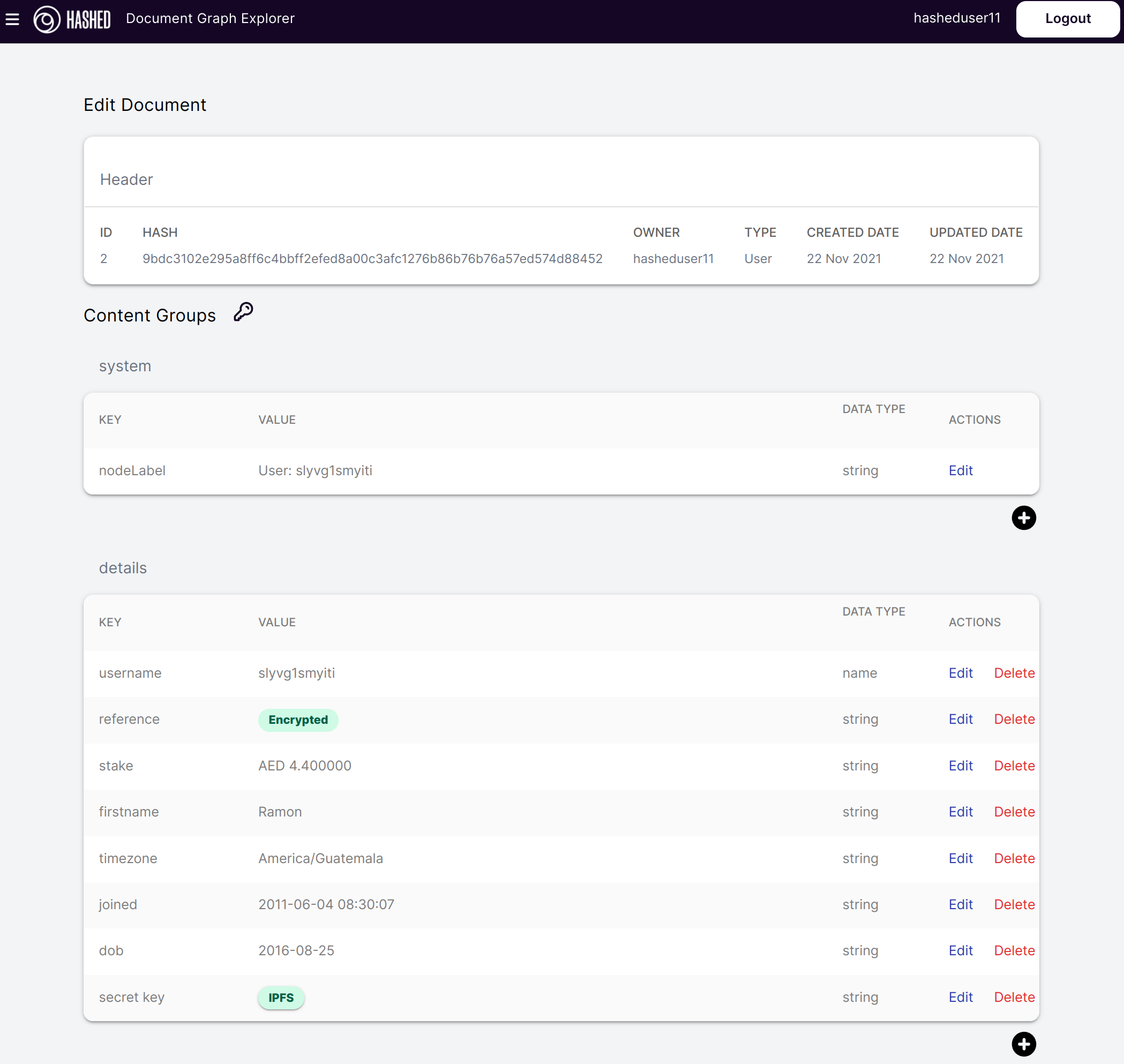 Document Graph Explorer